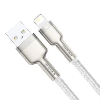 Купити Кабель Baseus Cafule Series Metal Data Cable USB to IP 2.4A 1m White