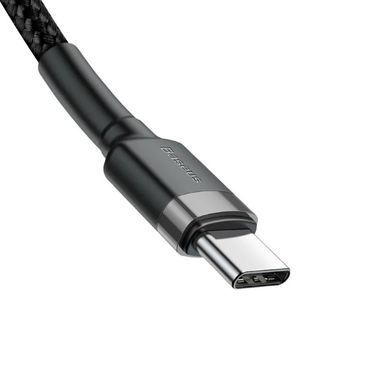 Купити Кабель Baseus Cafule PD2.0 100W flash charging USB Type-C-Type-C cable (20V 5A) 2m Gray+Black