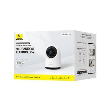 Купити IP-камера відеоспостереження Baseus Security P1 Pro Indoor Camera 3K White (Adapter Not Included)