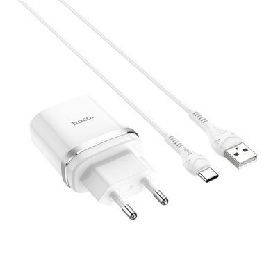 Купити Сет зарядного устройства HOCO C12Q Smart QC3.0 charger set(Type-C) 18W White