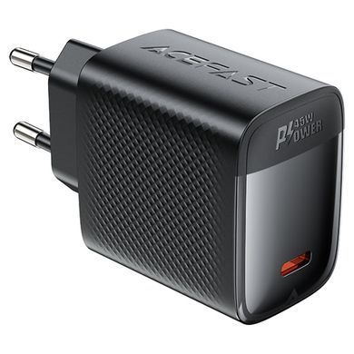 Купити Сетевой зарядный устройство ACEFAST A112 PD45W GaN single USB-C charger (EU) Black