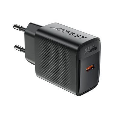 Купити Мережевий зарядний пристрій ACEFAST A104 PD25W GaN single USB-C charger Black