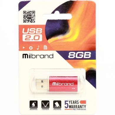 Купити Флеш-накопитель Mibrand Cougar USB2.0 8GB Red