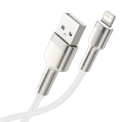 Купити Кабель Baseus Cafule Series Metal Data Cable USB to IP 2.4A 1m White