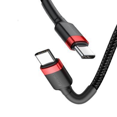 Купити Кабель Baseus Cafule USB Cable Type-C-Type-C 3A 1m Red+Black