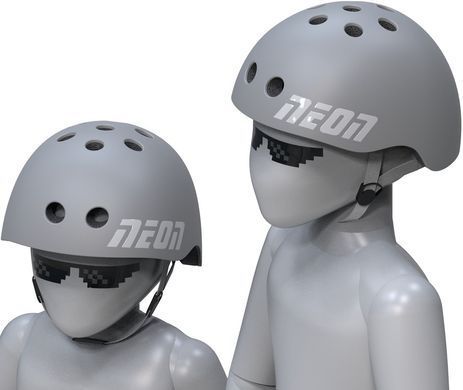 Купити Захисний шолом Neon (M) Grey (44-52см)