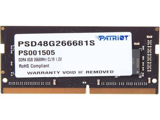 Купити Оперативна пам'ять Patriot DDR4 SL 8GB 2666 MHz CL19 SODIMM 1