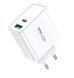 Мережевий зарядний пристрій "REMAX Kiddy Series 65W A+C Fast Charger RP-U125" EU-White