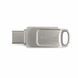 Флеш-накопичувач Wibrand USB 3.2 Gen1 Bee 128GB USB Type-A/USB Type-C Silver