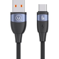 Купити Кабель Usams SJ630 USB Type-C 6 А 100W 1,2 m Black