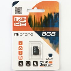Купити Карта пам'яті Mibrand microSDHC 8GB Class 10