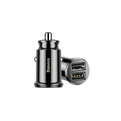 Купити Автомобільний зарядний пристрій Baseus Grain Pro Car Charger (Dual USB 4.8A ) USB Black