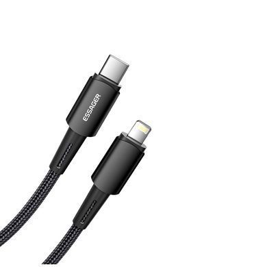 Купити Кабель ESSAGER Fast Charging 20W USB-A to Lightning C 0,5m black