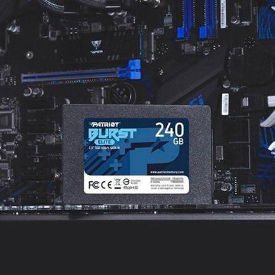 Купити Накопитель SSD Patriot Burst Elite 240GB 2.5" 7mm SATAIII TLC 3D 240GB 2.5" SATA III (6Gb/s) 3D TLC NAND
