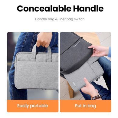 Купити Сумка UGREEN LP437 Laptop Bag 13''-13.9'' (Gray)(UGR-20448)
