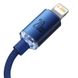Кабель Baseus Crystal Shine Series Fast Charging Data Cable Type-C to iP Type-C Lightning 2.4 A 20W 1,2m Blue