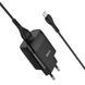 Сет сетевой зарядный устройство HOCO C72Q Glorious одно порт QC3.0 зарядное устройство (Micro) 18W Black