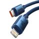 Кабель Baseus Crystal Shine Series Fast Charging Data Cable Type-C to iP Type-C Lightning 2.4 A 20W 1,2m Blue
