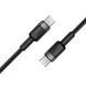 Кабель ACEFAST C22-03, Type-C to Type-C, 60W, 3A, 1.2m, Nylon Braid, Aluminum Alloy + TPE connectors, Black