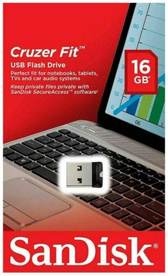 Купити Флеш-накопичувач SanDisk Cruzer Fit USB2.0 16GB Black