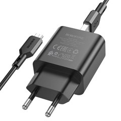 Купити Сетевое зарядное устройство Borofone BA72A charger set(Micro) Black