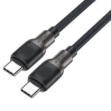 Купити Кабель ACEFAST C10-03 Type-C to Type-C 3A, 60W, 1.2m, silicone, zinc connectors, Black