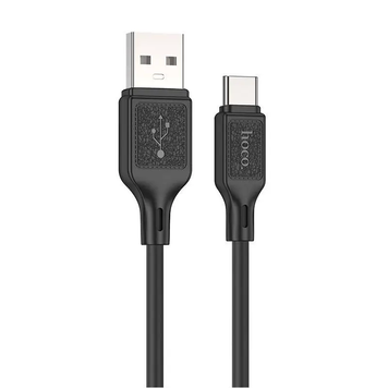 Купити Кабель HOCO X90 Cool silicone charging data cable for Type-C Black