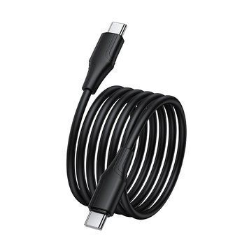 Купити Кабель HOCO X124 Bien 60W silicone charging data cable C to C Black