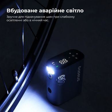 Купити Автомобильный насос Baseus PrimeTrip Series Portable Bike Pump Cosmic Black