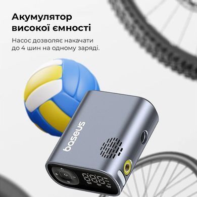 Купити Автомобильный насос Baseus PrimeTrip Series Portable Bike Pump Cosmic Black