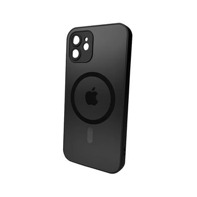 Купити Стеклянный чехол с MagSafe Apple iPhone 12 Graphite Black