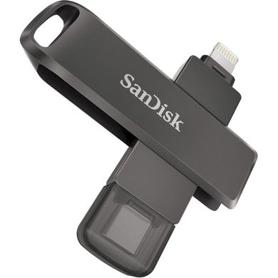 Купити Флеш-накопитель SanDisk iXpand iXpand Luxe Lightning, USB Type-C 128GB for Apple Black-Silver