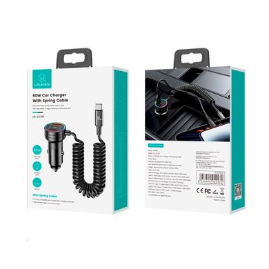 Купити Автомобільний зарядний пристрій Usams US-CC167 C33 USB-A/Type-C Black