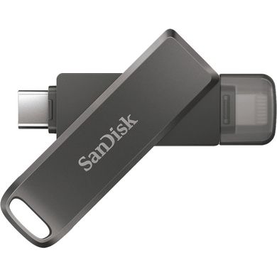 Купити Флеш-накопичувач SanDisk iXpand iXpand Luxe Lightning, USB Type-C 128GB for Apple Black-Silver