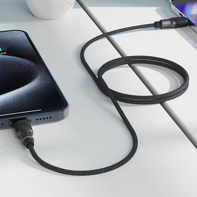 Купити Кабель ACEFAST C10-03 Type-C to Type-C 3A, 60W, 1.2m, silicone, zinc connectors, Black