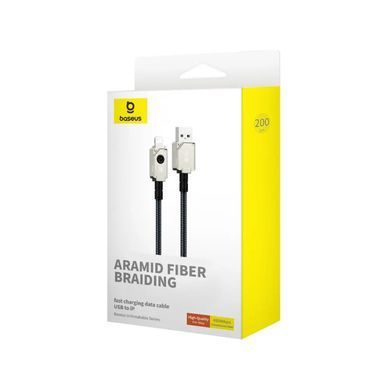 Купити Кабель Baseus Unbreakable Series Fast Charging Data Cable USB to iP 2.4A 2m Stellar White