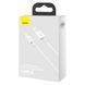 Кабель Baseus Superior Series Fast Charging Data Cable USB to iP 2.4A 2m White