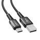 Кабель ACEFAST C1-04 USB to Type-C 3A, 1.2m, nylon aluminum connectors, Black