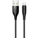 Кабель Usams US-SJ268 U18 Round Micro Cable USB Micro 2A 1m Black