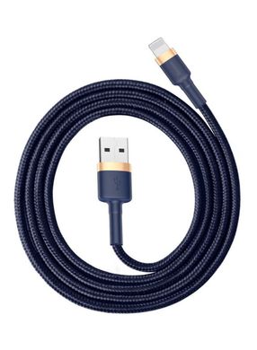 Купити Кабель Baseus Cafule Lightning USB 2.4 A 1m Blue-Gold