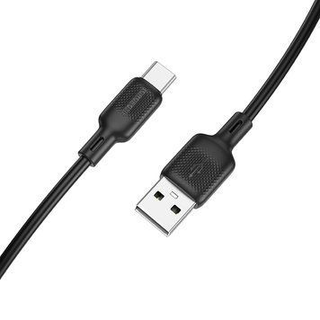 Купити Кабель BOROFONE BX113 Lenny silicone charging data cable Type-C(L=2M) Black