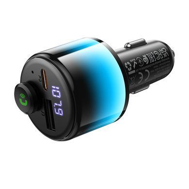 Купити АЗП з FM-модулятором HOCO E166 Path 42W(1A1C) car BT FM transmitter Black
