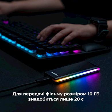 Купити Зовнішня кишеня для накопичувача A-DATA EC700G для SSD M.2 PCIe/SATA USB3.2 Gen2 Type-C Black