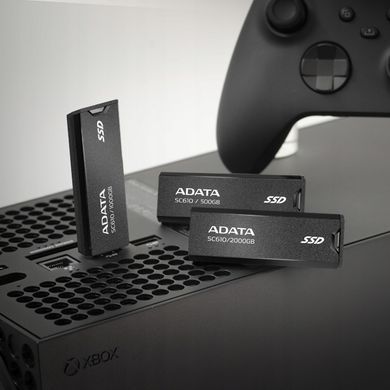 Купити Портативний SSD ADATA SC610 1TB USB 3.2 550/500Mb/s Black