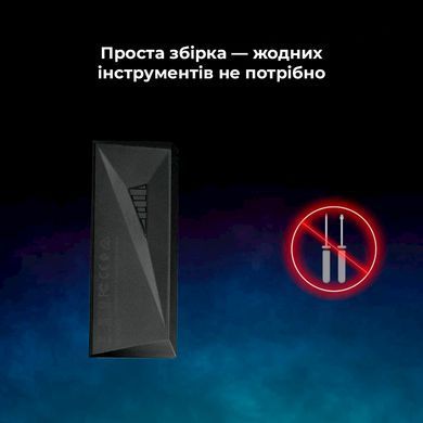 Купити Зовнішня кишеня для накопичувача A-DATA EC700G для SSD M.2 PCIe/SATA USB3.2 Gen2 Type-C Black