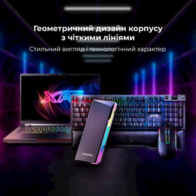 Купити Зовнішня кишеня для накопичувача A-DATA EC700G для SSD M.2 PCIe/SATA USB3.2 Gen2 Type-C Black