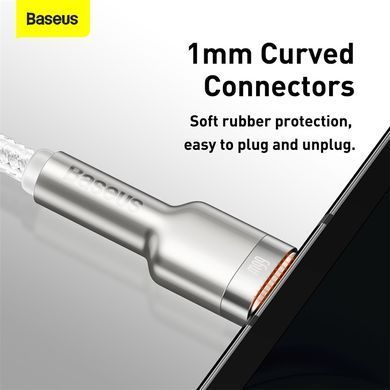 Купити Кабель Baseus Cafule Series Metal Data Cable USB to Type-C 66W 1m White