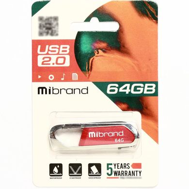 Купити Флеш-накопитель Mibrand Aligator USB2.0 64GB Red