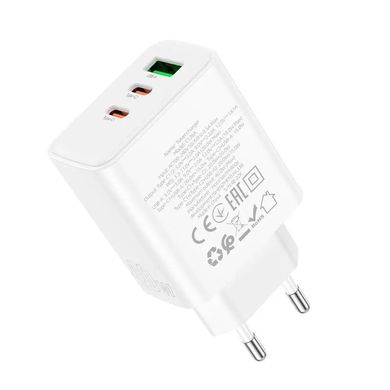 Купити Сетевое зарядное устройство Hoco C126A Pure White