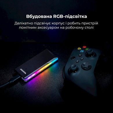 Купити Зовнішня кишеня для накопичувача A-DATA EC700G для SSD M.2 PCIe/SATA USB3.2 Gen2 Type-C Black